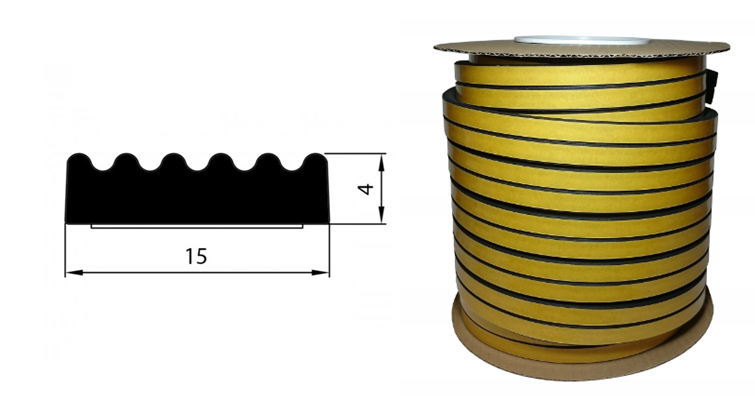 Uszczelka SD-51 15x4 Czarna 100m