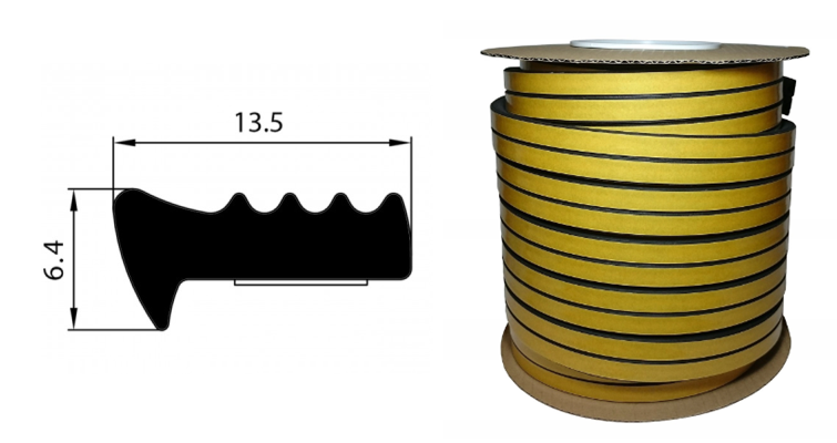 Uszczelka SD-34 13,5x6,4 Czarna 100m