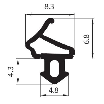 Uszczelka KAL-8 do okien ALUPLAST