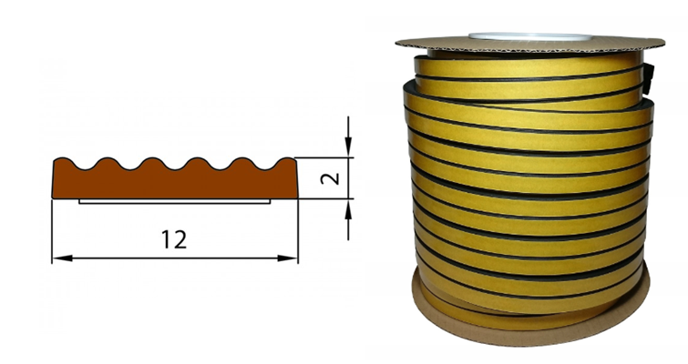 Uszczelka SD-47 12x2 Brąz 150m