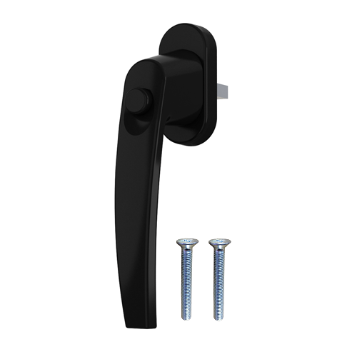 Klamka z przyciskiem VICTORY Czarna ral 9005