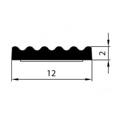 Uszczelka SD-47 12x2 Czarna