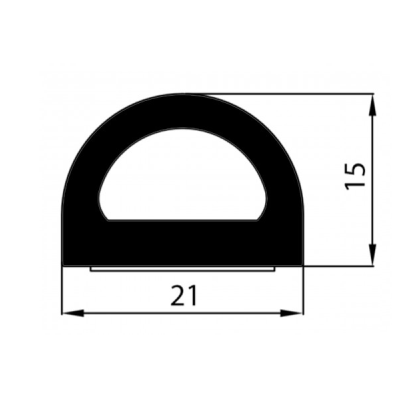Uszczelka SD-112 21x15 Czarna