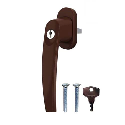 Klamka z kluczykiem VICTORY Brąz ral 8017