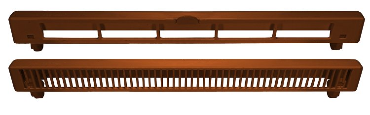 Nawiewnik Slimline 2000 Jasny Brąz