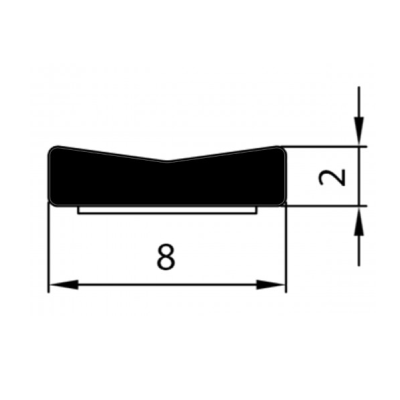 Uszczelka SD-31 8x2 Czarna