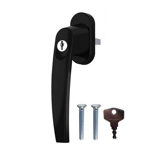 Klamka z kluczykiem VICTORY Czarna ral 9005