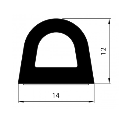 Uszczelka SD-55 14x12 Czarna