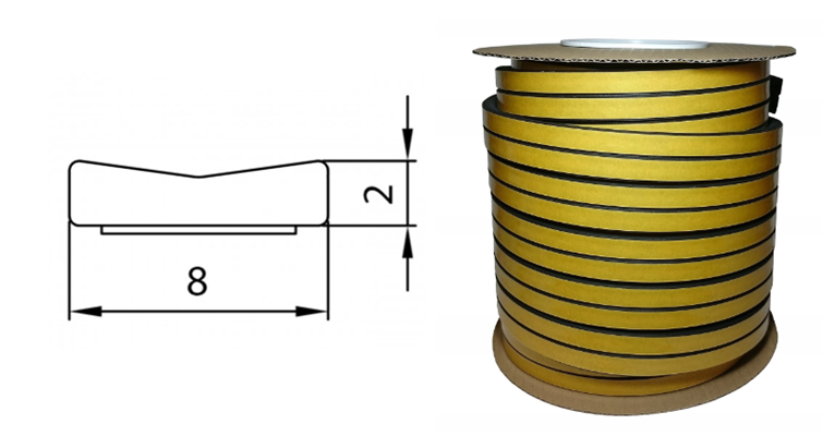 Uszczelka SD-31 8x2 Biała 200m