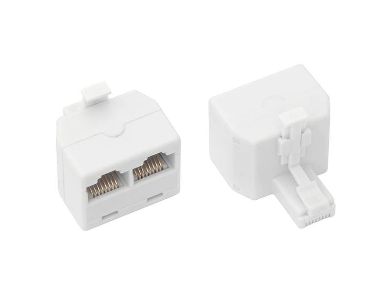 ROZGAŁĘŹNIK RJ45 1xWTYK-2xGNIAZDO 8P8C