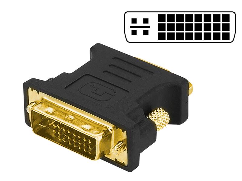 PRZEJŚCIE DVI WTYK - VGA GNIAZDO