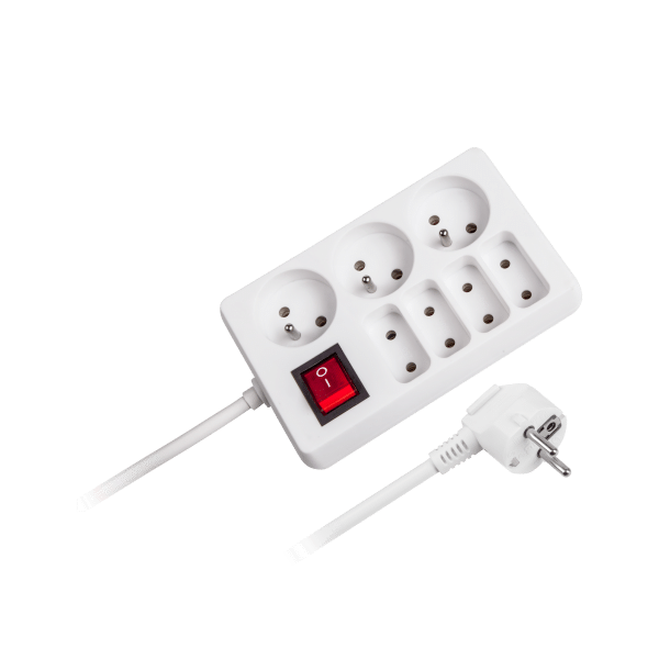 PRZEDŁUŻACZ ELEKTRYCZNY 7xGNIAZDO Z WYŁ. 1,5m