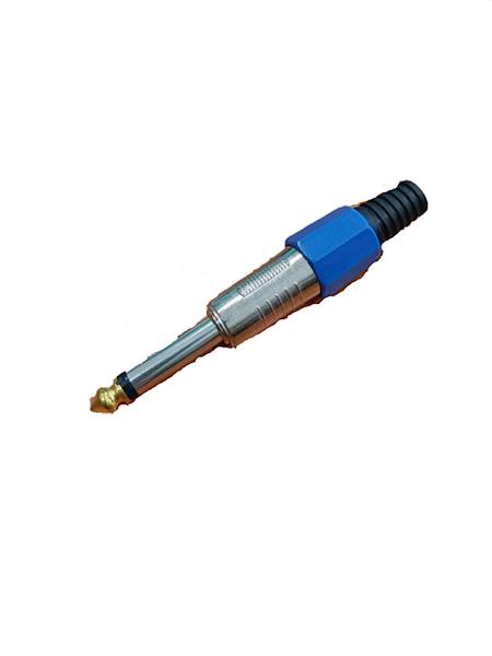 WTYK JACK6,3mm MONO METAL NIEBIESKI
