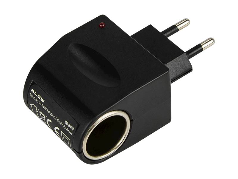 ADAPTER NAPIĘCIA 230V-12V Z GNIAZDEM ZAPALNICZKI