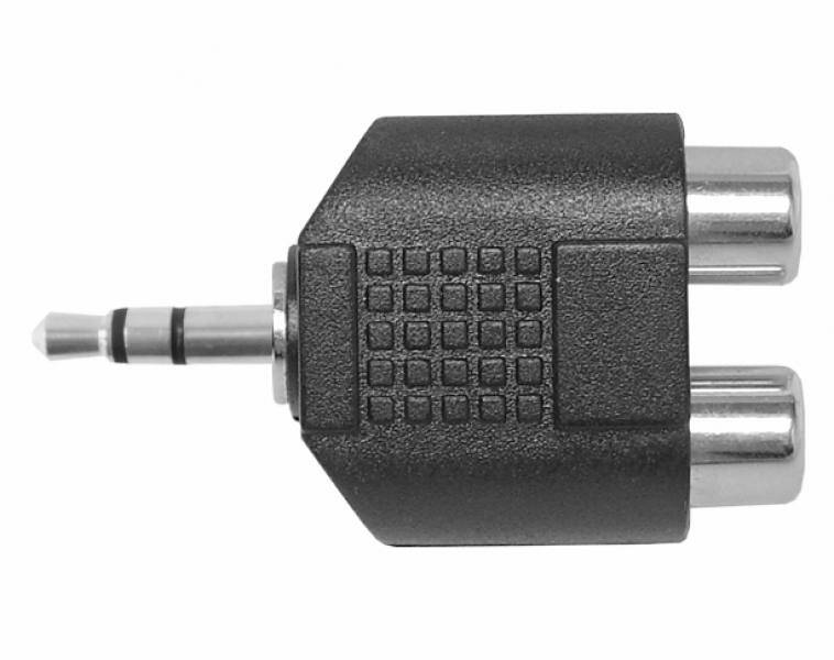 PRZEJŚCIE WTYK JACK3,5mm-2xGNIAZDO RCA
