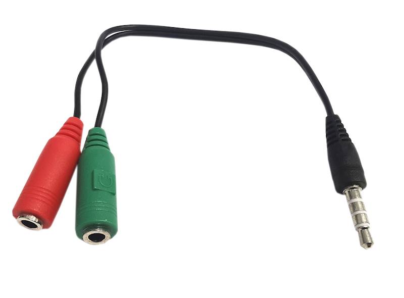 ADAPTER JACK3,5mm WTYK-2xGNIAZDO