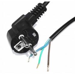 KABEL ZASILAJĄCY MONTAŻOWY 3x1mm2 CZARNY 3m