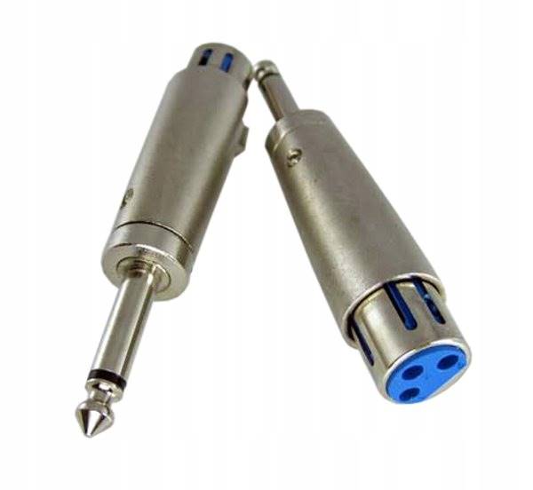 ADAPTER GNIAZDO XLR-WTYK JACK6,3mm MONO