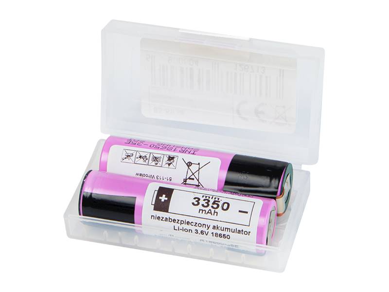 AKUMULATOR 18650 3,6V 3450mAh Z BLASZKAMI 1szt