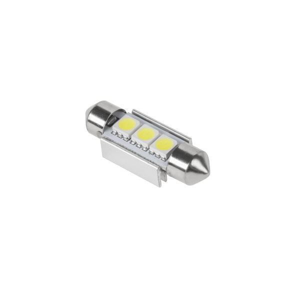 ŻARÓWKA LED SAMOCHODOWA 3x5050 36mm biała