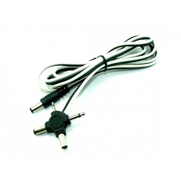 WTYK DC 2,5/5,5mm + 4 x KOŃCÓWKI 1,5m