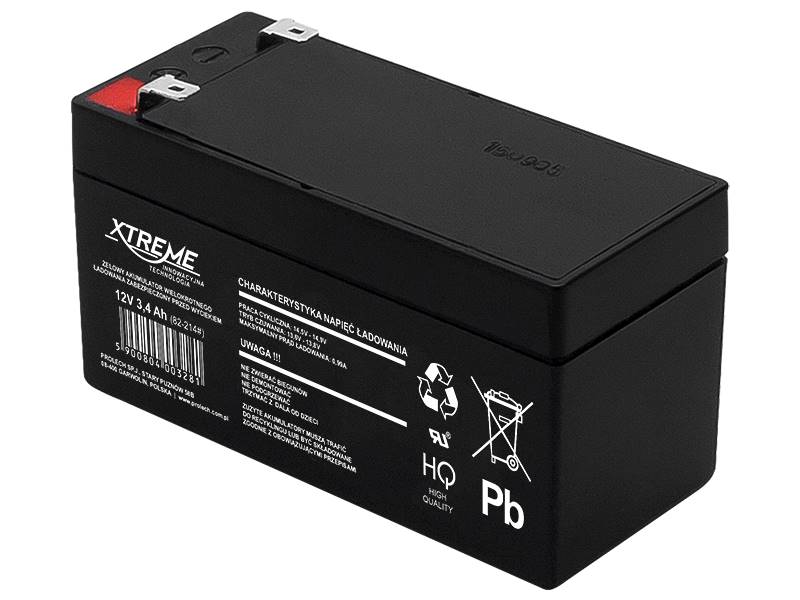 AKUMULATOR ŻELOWY 12V 3,4Ah XTREME