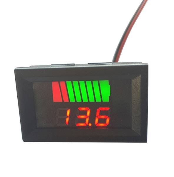MIERNIK WSKAŹNIK NAŁADOWANIA WOLTOMIERZ 12V LED 
