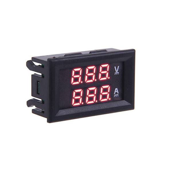 MIERNIK WOLTOMIERZ 100V  AMPEROMIERZ 10A CZER/CZER