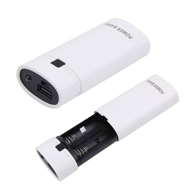 OBUDOWA POWERBANK NA 2x18650 BIAŁA
