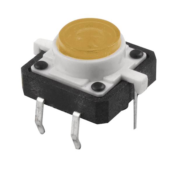 MIKROPRZYCISK 12x12mm PODŚWIETLENIE ŻÓŁTE