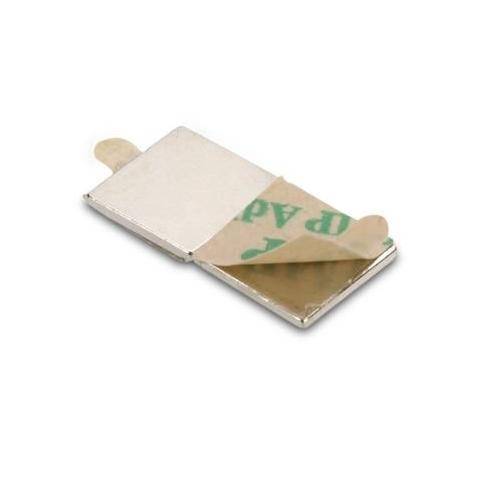 MAGNES NEODYMOWY 20x10x1mm Z KLEJEM