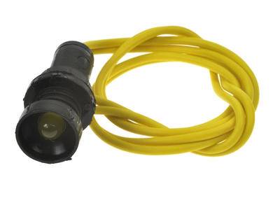 KONTROLKA LED 5mm 230VAC ŻÓŁTA Z PRZEWODEM