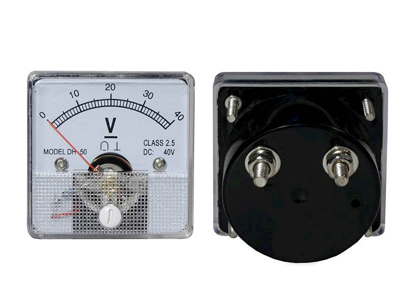 MIERNIK ANALOGOWY 40V KWADRAT