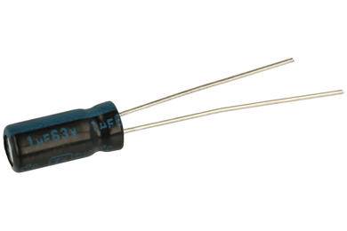 KONDENSATOR ELEKTROLITYCZNY 1uF 63V