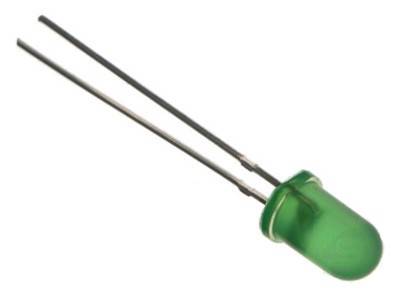 LED 5mm 2,3V ZIELONA MATOWA
