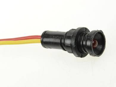 KONTROLKA LED 5mm 12-24VAC/DC CZERWONA Z PRZEWODEM