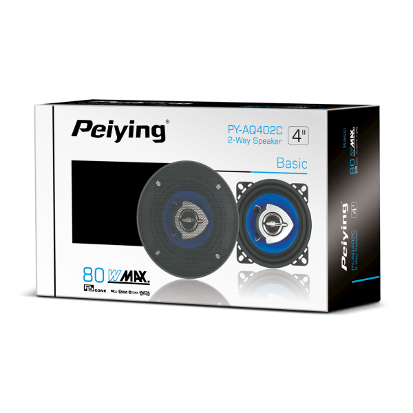 GŁOŚNIK SAMOCHODOWY PY-AQ402C 4" Peiying kpl