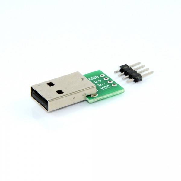 WTYK USB A DO PŁYTKI PROTOTYPOWEJ