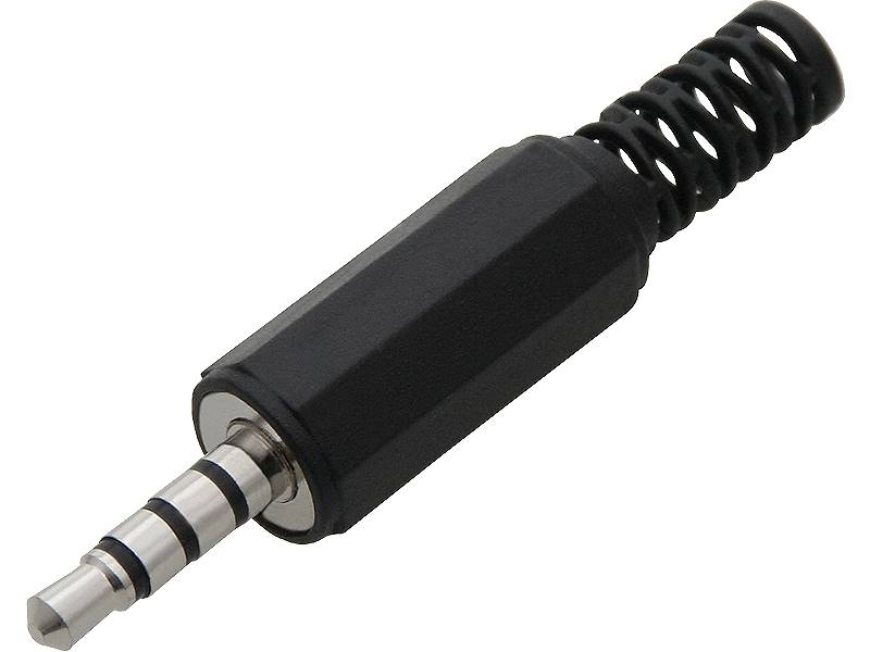 WTYK JACK3,5mm 4 POLOWY PLASTIK