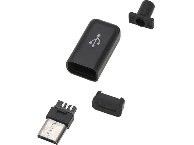 WTYK USB MICRO MONTOWANY NA PRZEWÓD