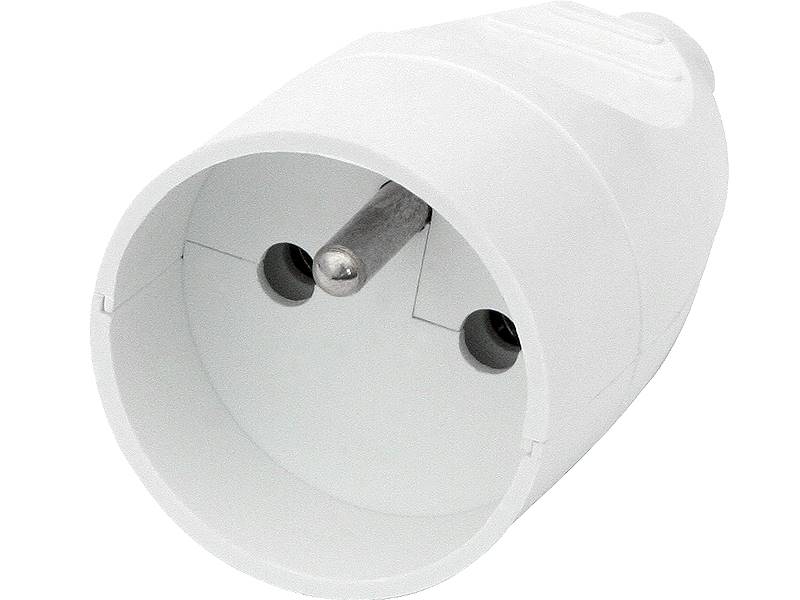 GNIAZDO ELEKTRYCZNE G2/171 Z UZIEMIENIEM BIAŁE