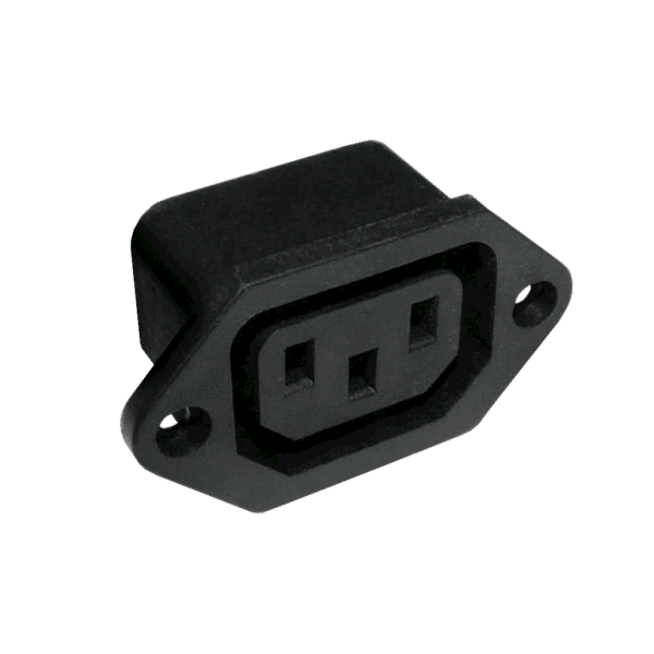 GNIAZDO AC 3PIN MONTAŻOWE 