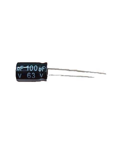 KONDENSATOR ELEKTROLITYCZNY 100uF 63V