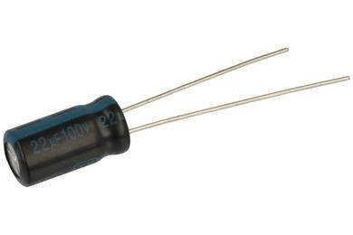 KONDENSATOR ELEKTROLITYCZNY 22uF 100V