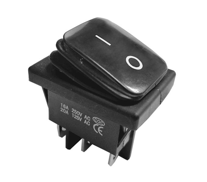 PRZEŁĄCZNIK KCD4-B ON-(ON) IP65 ZIELONE PODŚWIETLE