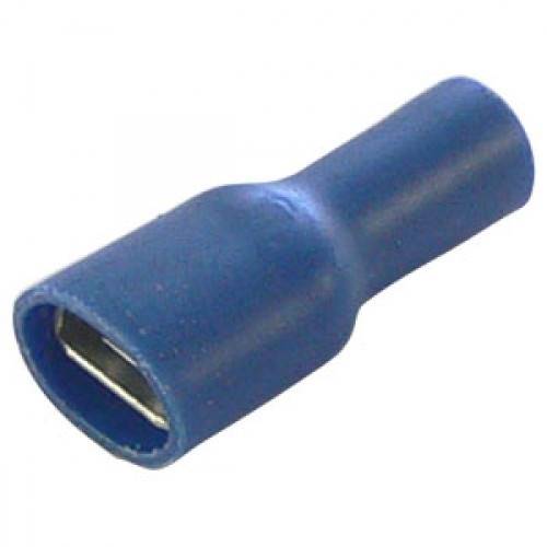 KONEKTOR CAŁY IZOLOWANY ŻEŃSKI 4,8mm NIEBIESKI