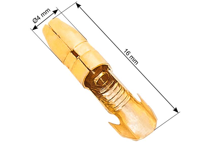KONEKTOR MĘSKI 4,0x16mm