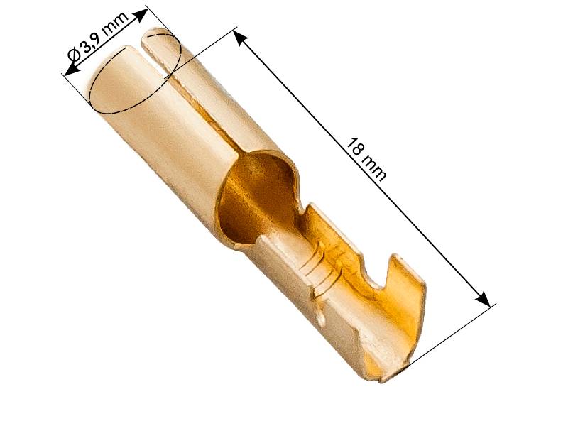 KONEKTOR ŻEŃSKI 3,2x18mm