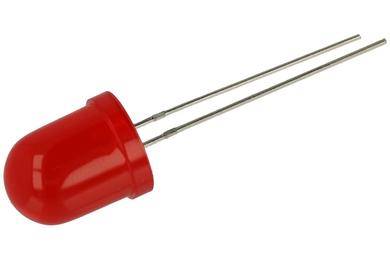 LED 10mm 2,1V CZERWONA MATOWA