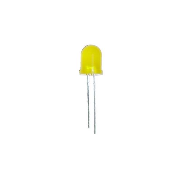 LED 10mm 2,1V ŻÓŁTA MATOWA